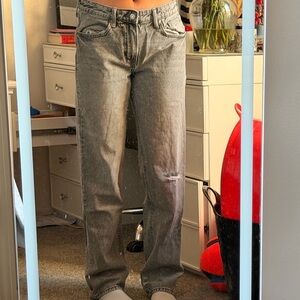 H&M Gray Women's Straight Leg Jeans